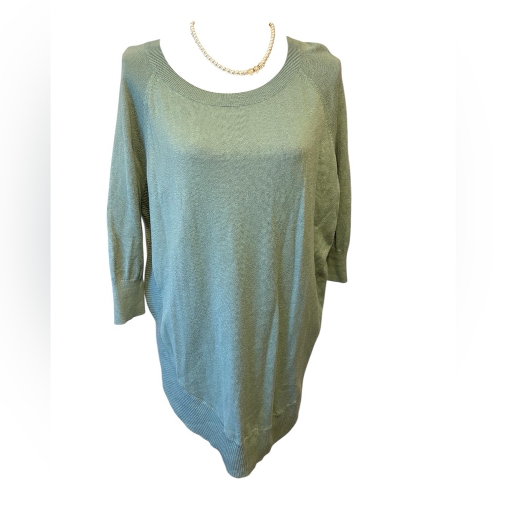 Express sage green long sweater sz XS